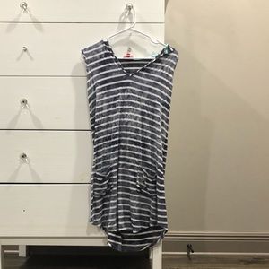 Swimsuit coverup with hood